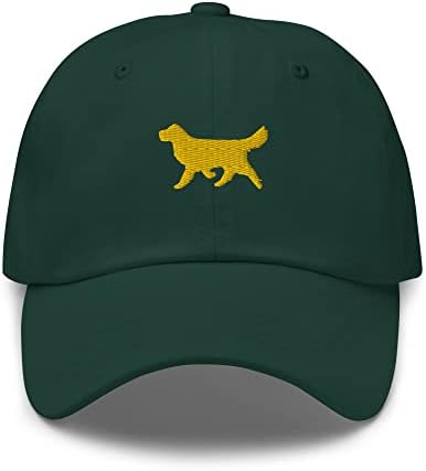 Golden Retriever Dog Proprietar Lover Brodated tata tata Gift Cap, Golden Retriever Siluetă pălărie
