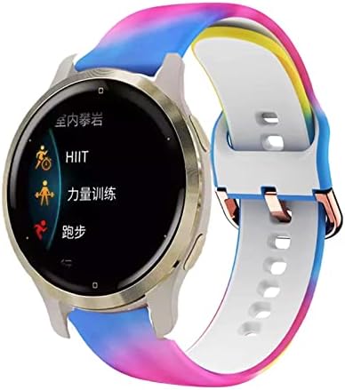MURVE 18mm Silicon Smart Smart Watch Banda pentru Ticwatch C2 pentru Garmin Active S Smart Smart Watch Brățară Accesorii de