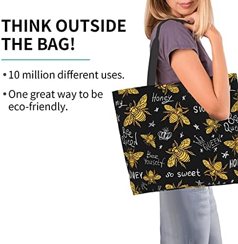 Famame Beach Canvas Tote Bag pentru umăr casual geantă de mână reutilizabilă pentru cumpărături pentru cumpărături pentru alimente