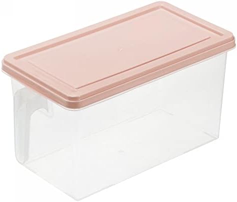 Containere de depozitare a alimentelor din Plastic uxcell cu capace de mâner, organizator de depozitare a alimentelor cutie