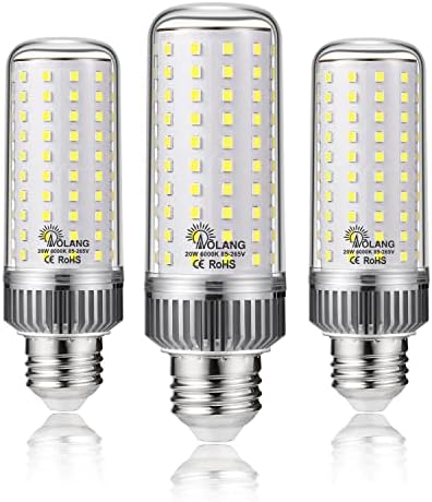 Aolang E26 bec LED, 20w LED porumb bec 180w echivalent 6000K Lumina zilei Alb 2000LM Non-dimmable Flicker Free plafon ventilator