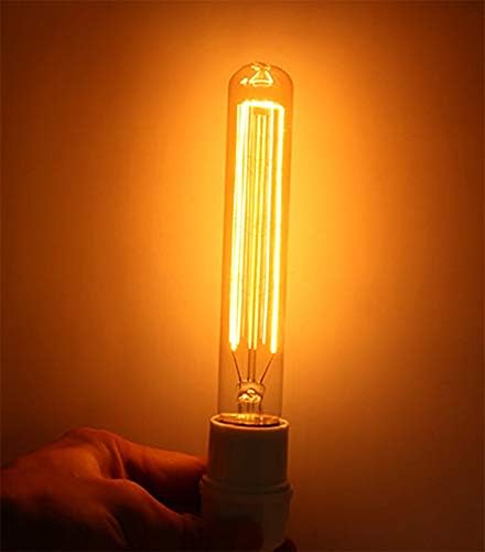 E26 40w bec Vintage T9 / T185 lampă cu incandescență antică T10 / T30 bec Tubular lung retro chihlimbar lumină incandescentă