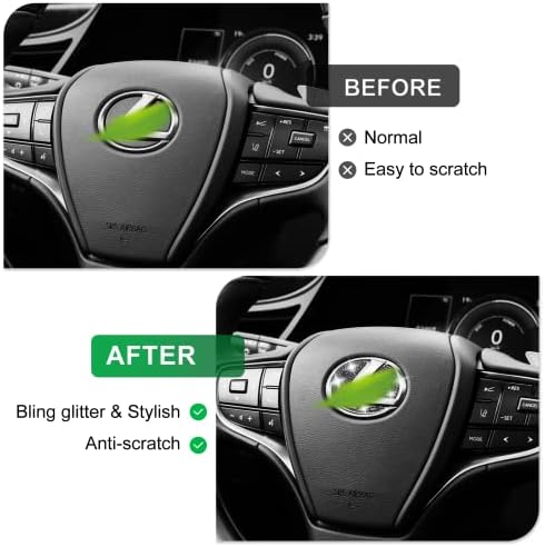 Bling Bling Breening Emblem Logo Fit pentru Lexus RX GS Hybrid LX RC, Accesorii auto Bling pentru femei, autocolante auto cu