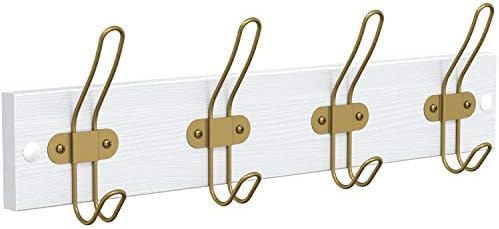 Tibre - cârlige de perete din aur periat pentru haine de haină agățată și prosop - strat de aur periat cu cârlig de rafturi