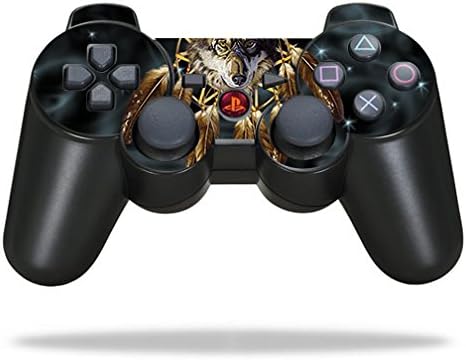 Mightyskins Skin Compatibil cu Sony PlayStation 3 PS3 Controller - Wolf Dreams | Capac de ambalare de decădere de protecție, durabilă și unică de vinil | Stiluri ușor de aplicat, eliminat și schimbat | Produs in SUA