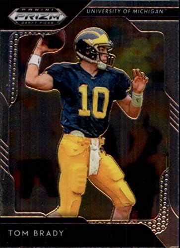2019 PRIZM Schiță Picks Football 94 Tom Brady Michigan Wolverines Card de tranzacționare NCAA de la Panini