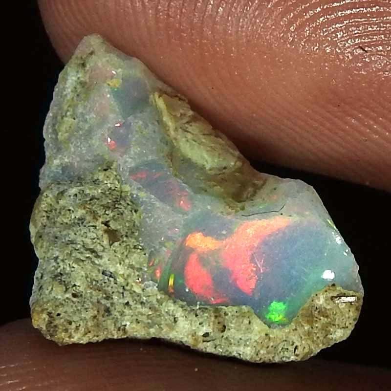 JewelGemScraft ™ 03.40Cts. Piatră de opal brută ultra -foc, cristale naturale de piatră, rocă opală etiopiană, livrări de bijuterii,