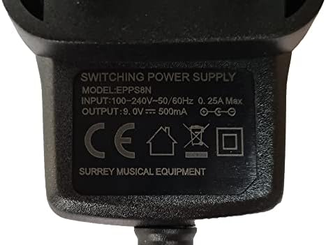 Înlocuirea sursei de energie pentru Guyatone PS-015 Dual Drive Sonics Pedal Adapter UK 9V