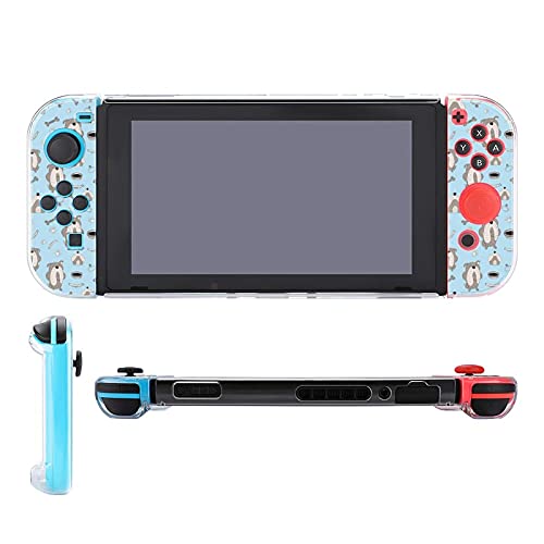 Caz pentru Nintendo Switch, Bulldog Cinci piese Setează accesorii pentru consolă de joc de protecție pentru copertă de protecție pentru comutator